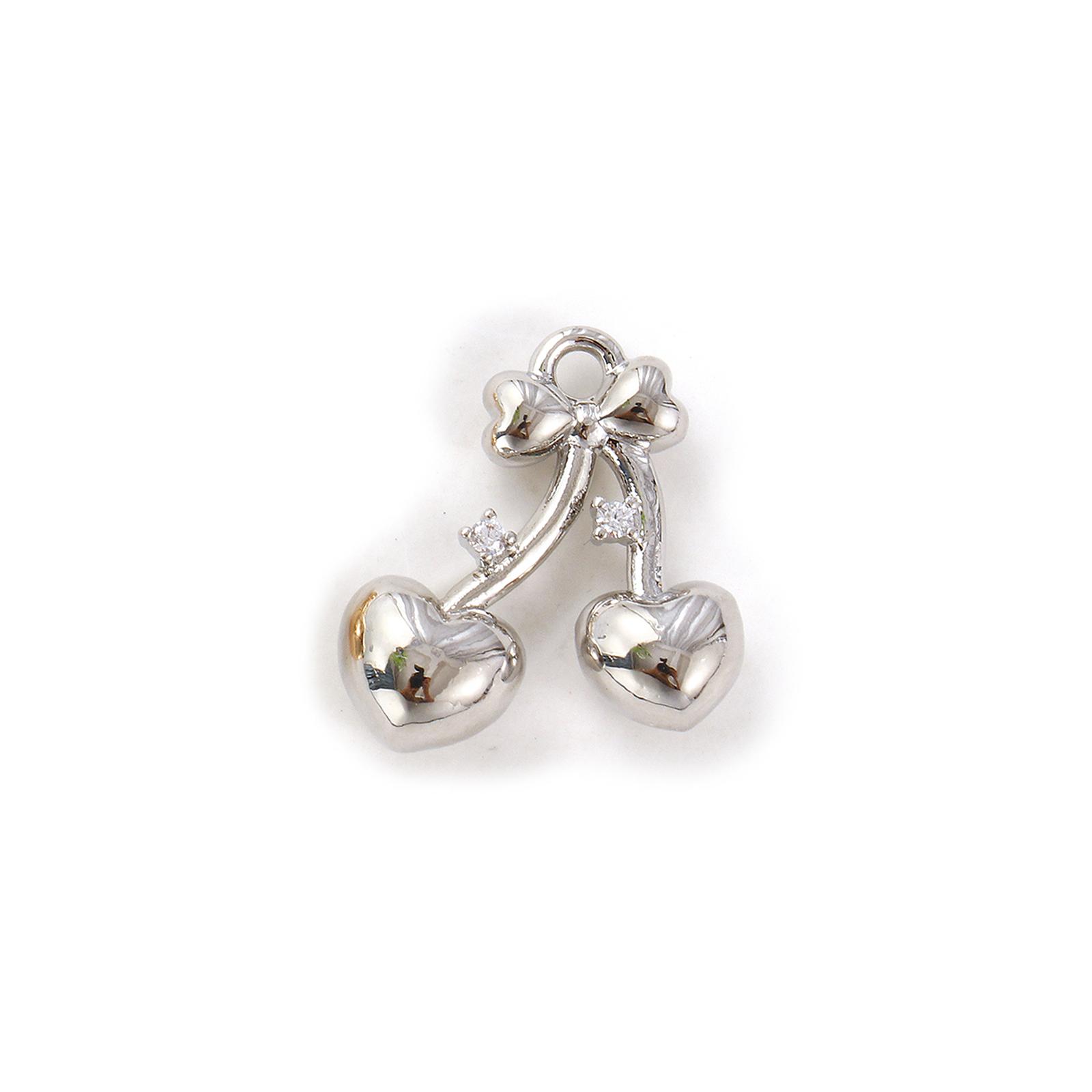 2pcs Brass Cherry Fruit Charms Gold Plated Heart 3D Clear Cubic Zirconia Pendants Exquisite Necklace Findings 16mm x 15mm
2pcs Brass Cherry Fruit Charms Gold Plated Heart 3D Clear Cubic Zirconia Pendants Exquisite Necklace Findings 16mm x 15mm