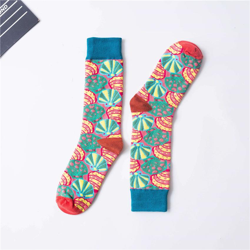 Retro Color-Block Mid-Calf Socks: Trendy Unisex Cartoon Shell Design, Bright and Stylish for Couples 35-42
Retro Color-Block Mid-Calf Socks: Trendy Unisex Cartoon Shell Design, Bright and Stylish for Couples 35-42