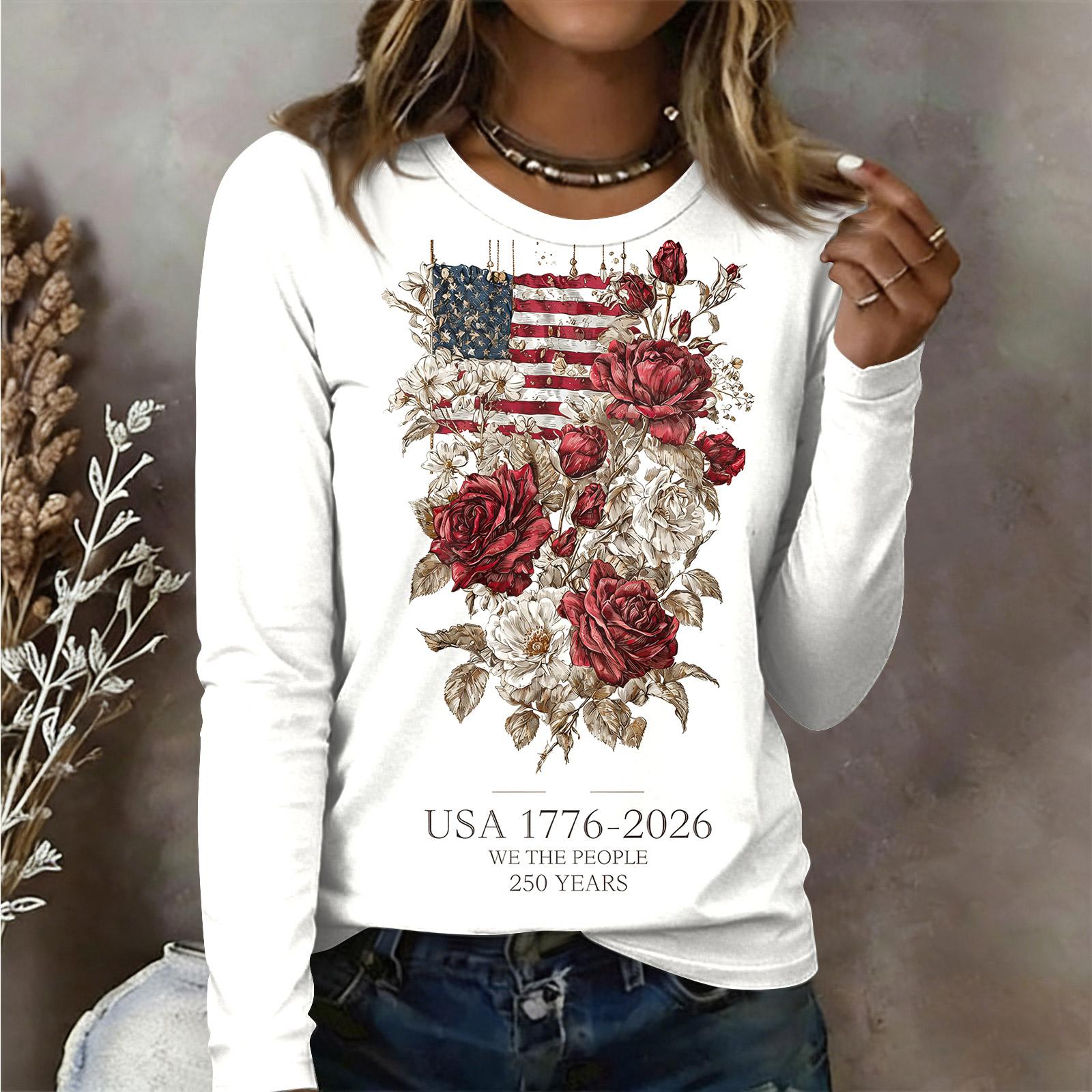 Women s Long Sleeved Shirt Women s Casual Round Neck Long Sleeve Printed Top S червоний
Women s Long Sleeved Shirt Women s Casual Round Neck Long Sleeve Printed Top S червоний