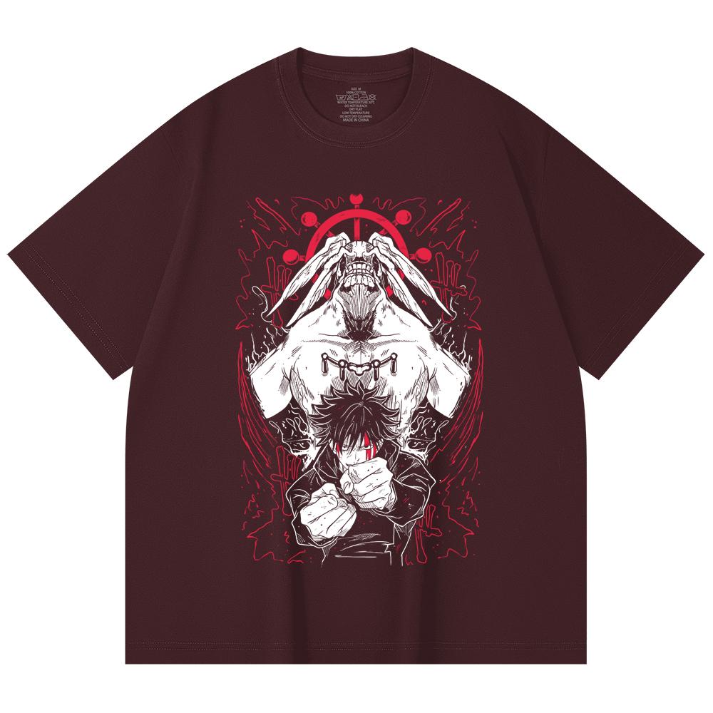 230 Gsm 100% Cotton Jujutsu Kaisen V18 Mahoraga Print Unisex Heavy Cotton T Shirt 2XL вина червоного кольору
230 Gsm 100% Cotton Jujutsu Kaisen V18 Mahoraga Print Unisex Heavy Cotton T Shirt 2XL вина червоного кольору