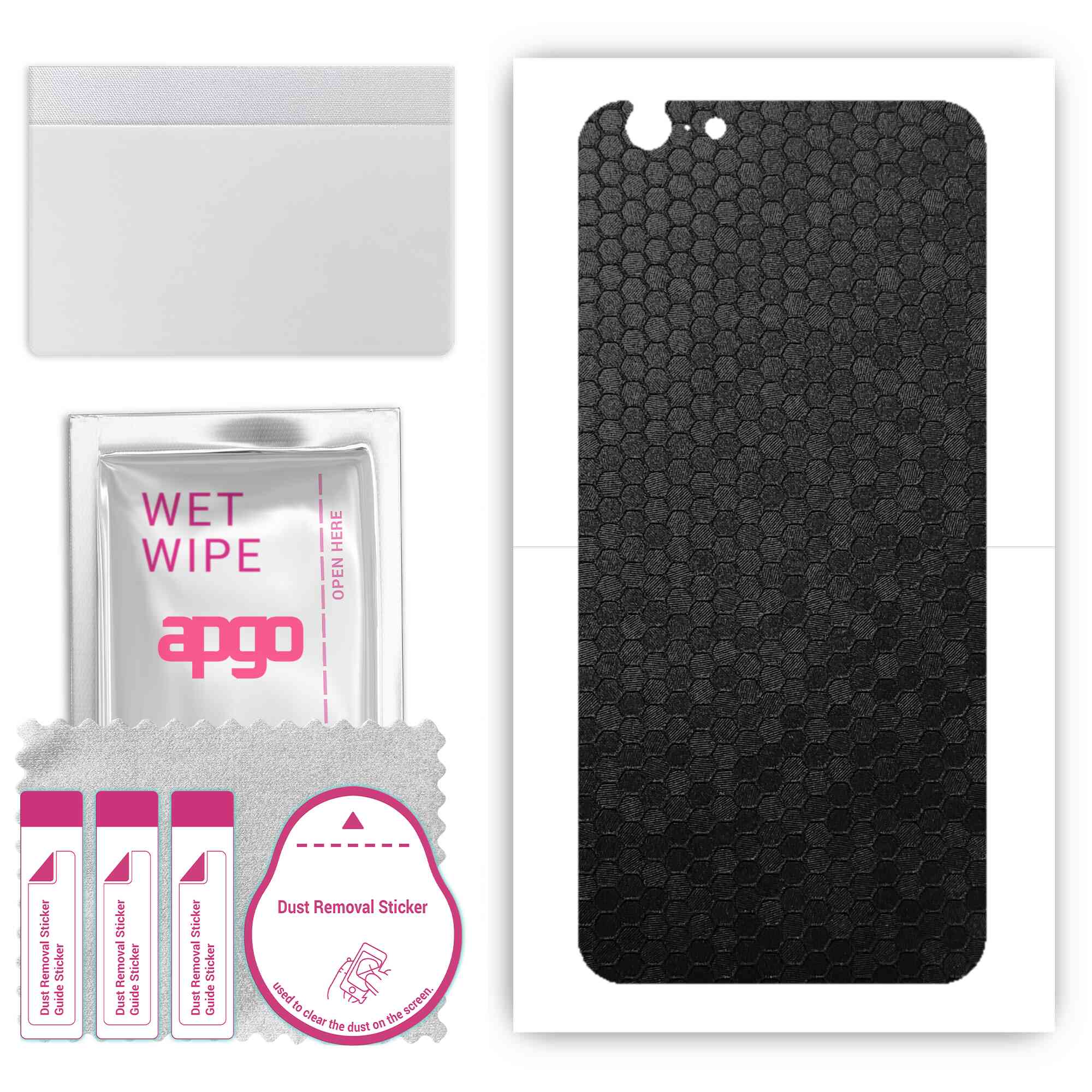 apgo Protective Skin Sticker for the back compatible with Apple iPhone 6s, Wrap Film, Foil, Vinyl - Pattern Black Honeycomb
apgo Protective Skin Sticker for the back compatible with Apple iPhone 6s, Wrap Film, Foil, Vinyl - Pattern Black Honeycomb