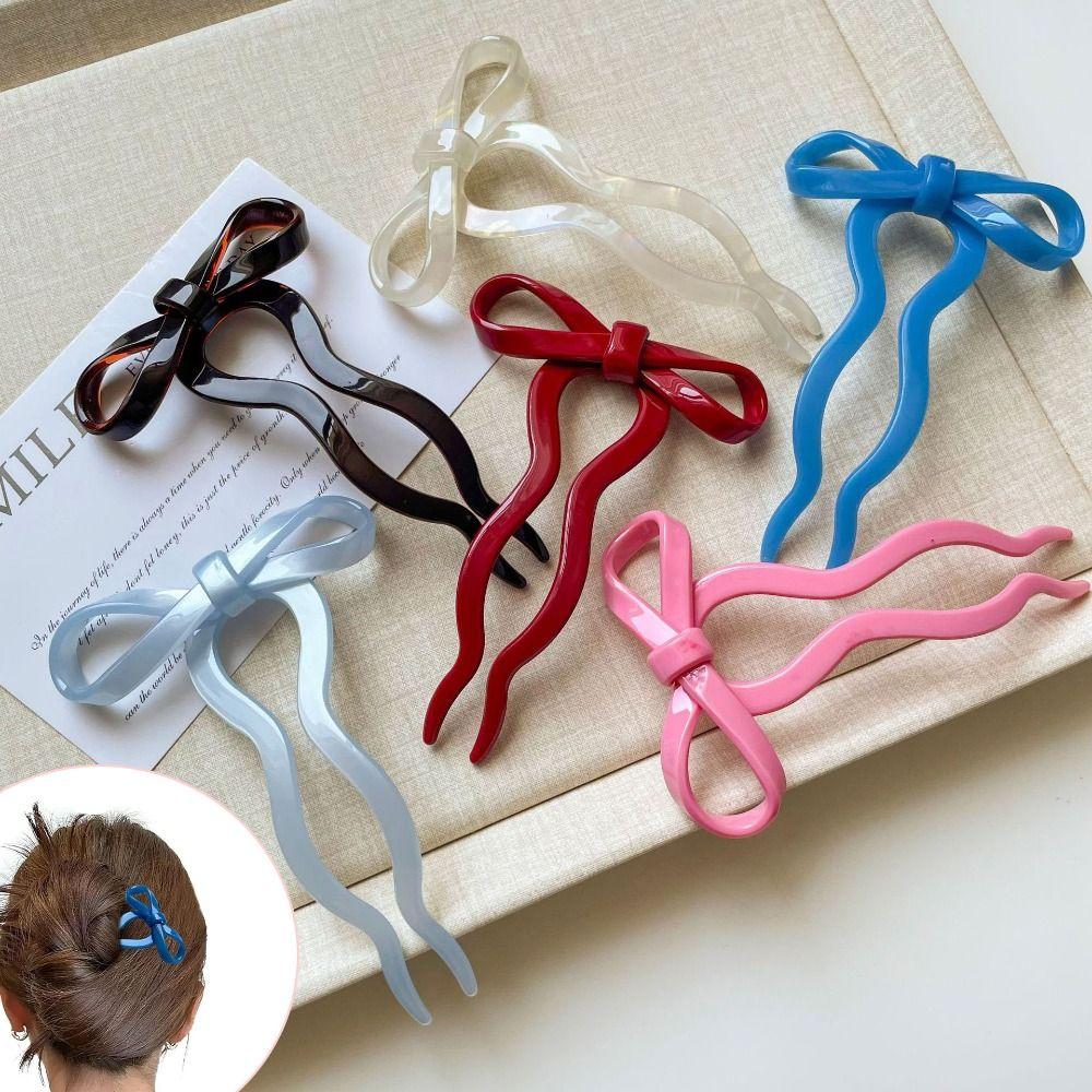U-Shaped French Hair Pin Acrylic Wavy Hairpins New Acrylic Bow Hair Pins Hairpin Accessories світло-синій колір
U-Shaped French Hair Pin Acrylic Wavy Hairpins New Acrylic Bow Hair Pins Hairpin Accessories світло-синій колір