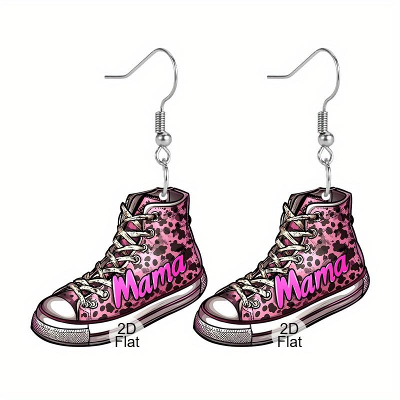 2D Плоские серьги на День матери MAMA Узор туфель Акриловый материал Подвесные серьги для мамы Ювелирные подарки на день рождения
2D Плоские серьги на День матери MAMA Узор туфель Акриловый материал Подвесные серьги для мамы Ювелирные подарки на день рождения