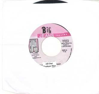 7inch Record ELEPHANT MAN / DANNY ENGLISH - All Out / Why Bow Down NONE BIG JEANS Jamaica Reggae, Ska & Dub Used
7inch Record ELEPHANT MAN / DANNY ENGLISH - All Out / Why Bow Down NONE BIG JEANS Jamaica Reggae, Ska & Dub Used