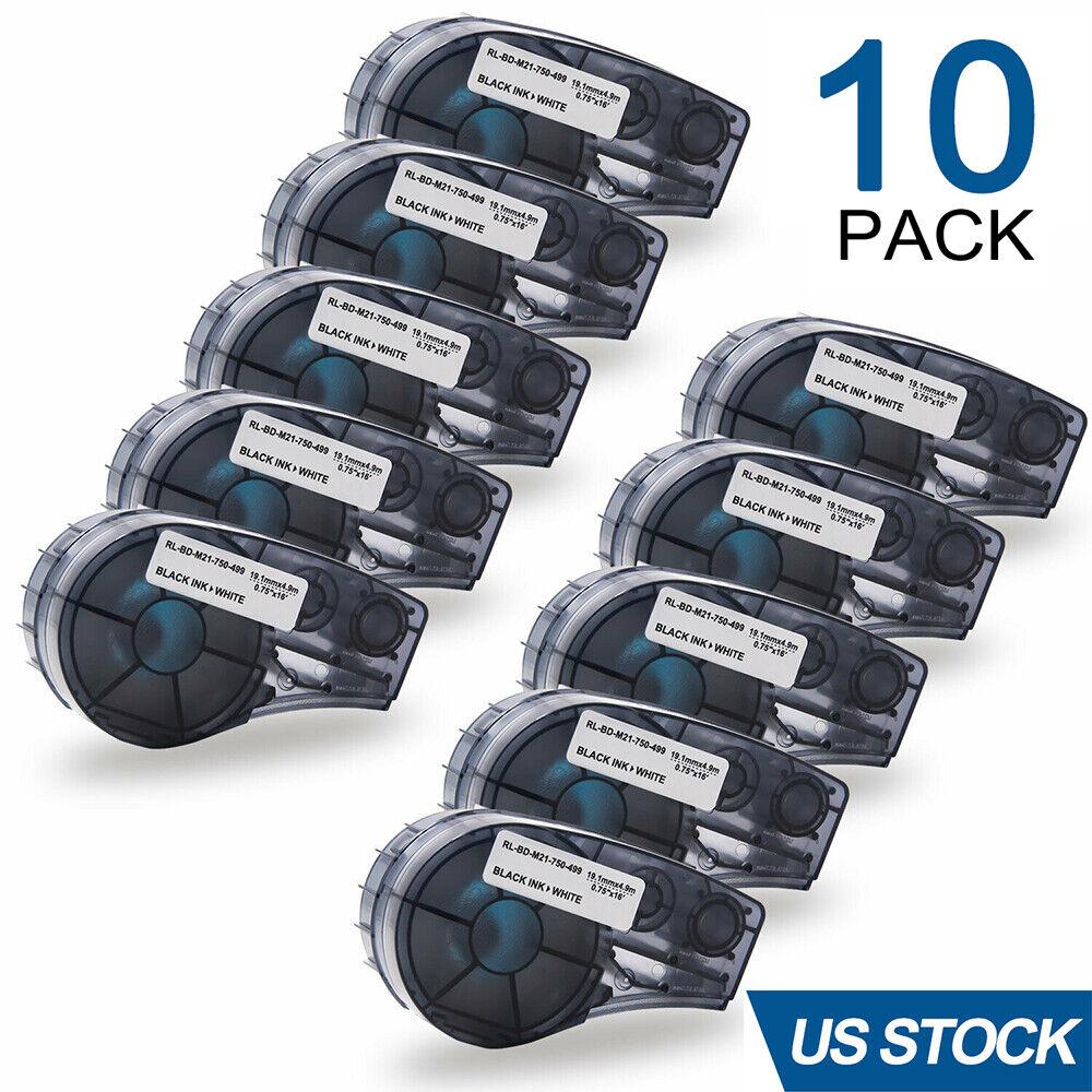 1-10 Pack Label Cartridge Compatible Brady M21-750-499 19.1mm White Nylon Cloth Tape 3/4 for BMP21-LAB/Plus Label Printer
1-10 Pack Label Cartridge Compatible Brady M21-750-499 19.1mm White Nylon Cloth Tape 3/4 for BMP21-LAB/Plus Label Printer