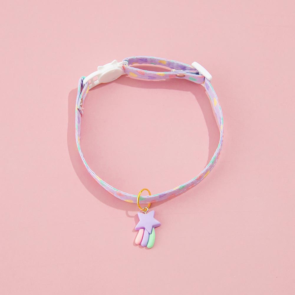 Милый ошейник для питомца, регулируемый ошейник для кошки, ожерелье для котенка, уличный ошейник безопасности с подвеской в виде сердца, подарок для питомца, реквизит для фотосъемки, принадлежности для кошек M