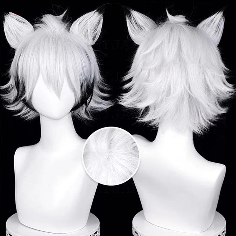 Парик для косплея Von Lycaon Game ZZZ Silver White Black Short Парик из термостойких синтетических волос для Хэллоуина, парики для аниме + шапочка для парика One Size
Парик для косплея Von Lycaon Game ZZZ Silver White Black Short Парик из термостойких синтетических волос для Хэллоуина, парики для аниме + шапочка для парика One Size