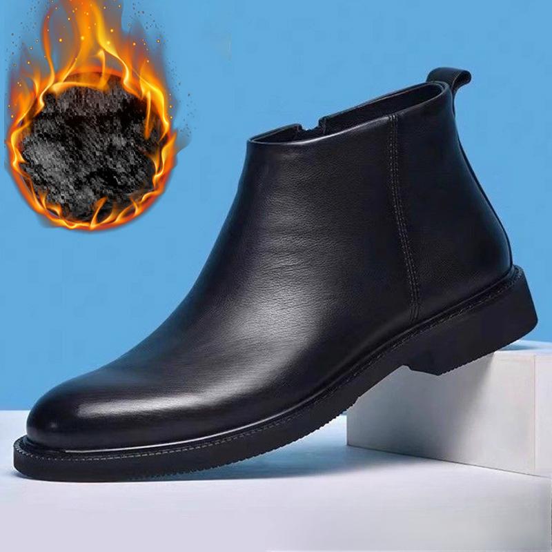 Зимние повседневные мужские кожаные ботинки из коровьей кожи с высоким верхом, мягкие нескользящие мужские ботинки челси, мужские ботинки 42
Зимние повседневные мужские кожаные ботинки из коровьей кожи с высоким верхом, мягкие нескользящие мужские ботинки челси, мужские ботинки 42
