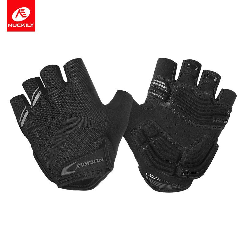 NUCKILY Cycling Half Finger Gloves with Shock Absorption & Non-slip Thickened Palm Pads for Mountain Biking Large чорний
NUCKILY Cycling Half Finger Gloves with Shock Absorption & Non-slip Thickened Palm Pads for Mountain Biking Large чорний