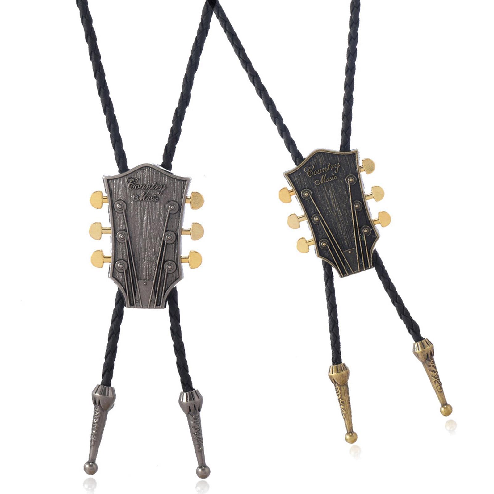 2 шт. Винтажный гитарный галстук Регулируемый кожаный галстук Мужской Западный аксессуар для родео для любителей музыки и рок-энтузиастов
2 шт. Винтажный гитарный галстук Регулируемый кожаный галстук Мужской Западный аксессуар для родео для любителей музыки и рок-энтузиастов