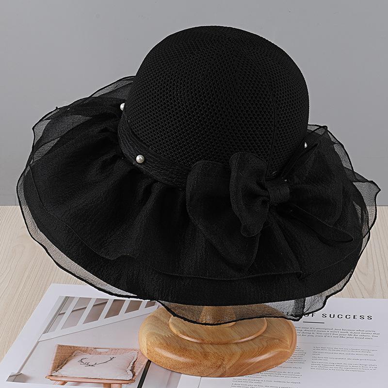 Bow Big Brim Casual Bucket Hat Women S Summer Fashion Breathable Sun Protection Anti-Ultraviolet Sun Hat Adjustable чорний
Bow Big Brim Casual Bucket Hat Women S Summer Fashion Breathable Sun Protection Anti-Ultraviolet Sun Hat Adjustable чорний