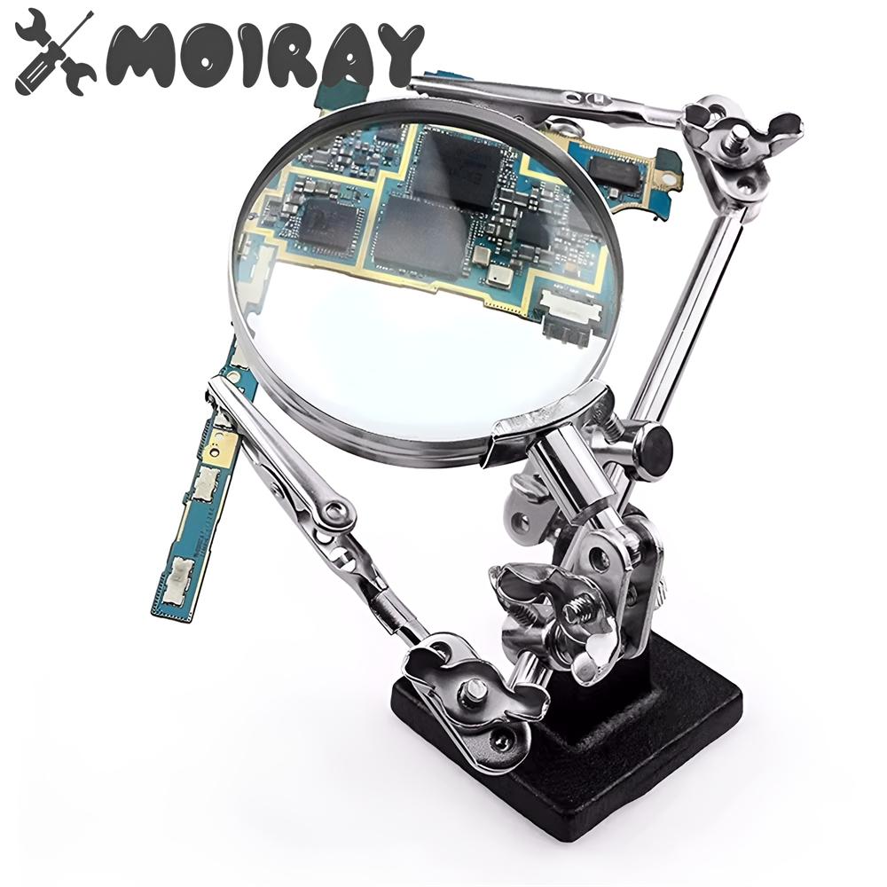 Підставка зі збільшувальним склом третьої руки 5X для Electronic Works Jeweller Watch Repair Welding Magnifier with Dual Clips
Підставка зі збільшувальним склом третьої руки 5X для Electronic Works Jeweller Watch Repair Welding Magnifier with Dual Clips