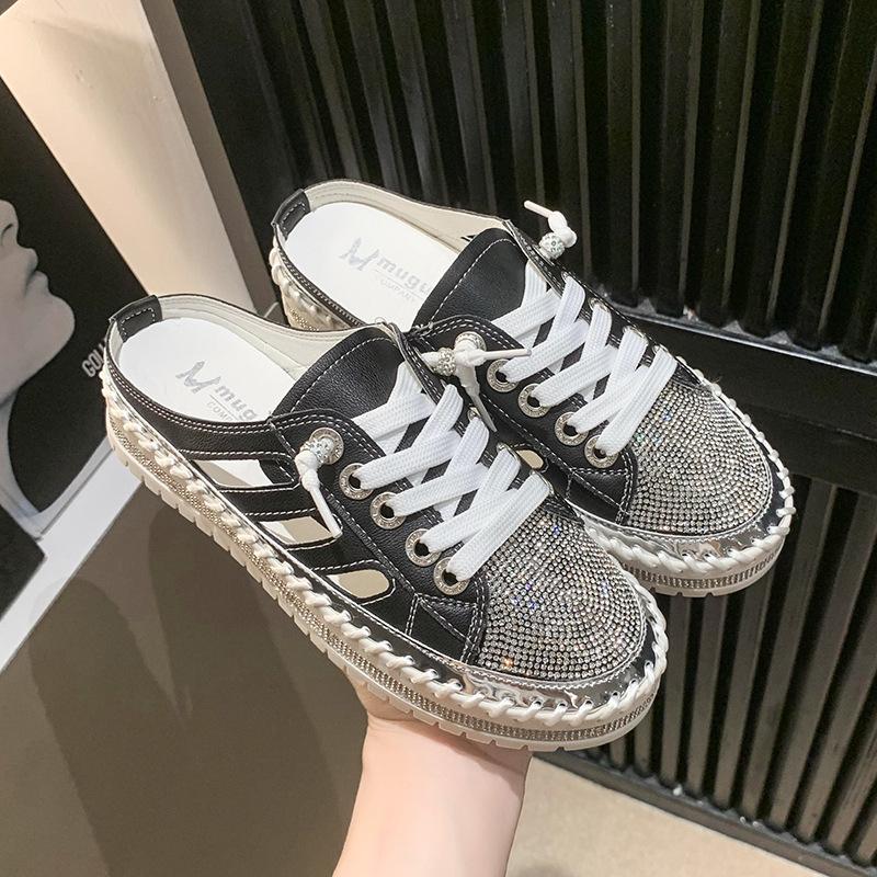 Интернет знаменитости стразы baotou половина драг женские 2025 лето новый плоский верх одежда ленивый без каблука повседневные тапочки женские 40
Интернет знаменитости стразы baotou половина драг женские 2025 лето новый плоский верх одежда ленивый без каблука повседневные тапочки женские 40