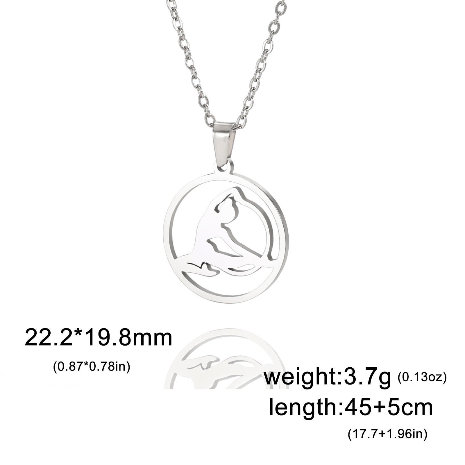 Teamer Gymnast Stainless Steel Necklace for Women Artistic Gymnastics Round Pendant Chian Choker Athlete Jewelry Birthday Gifts
Teamer Gymnast Stainless Steel Necklace for Women Artistic Gymnastics Round Pendant Chian Choker Athlete Jewelry Birthday Gifts