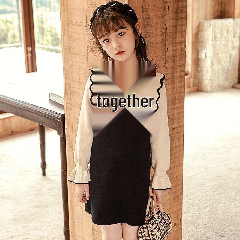 Вязаное кружевное платье-свитер с длинным рукавом для девочек на осень/зиму - стиль колледжа 170 cm
Вязаное кружевное платье-свитер с длинным рукавом для девочек на осень/зиму - стиль колледжа 170 cm