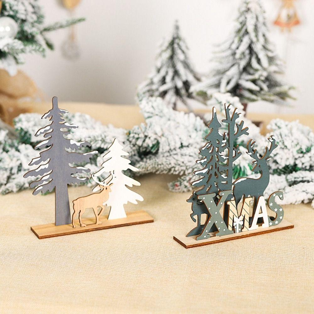 3D Christmas Wooden Ornament Three-dimensional Christmas Decoration Deer Xmas Ornaments Table
3D Christmas Wooden Ornament Three-dimensional Christmas Decoration Deer Xmas Ornaments Table