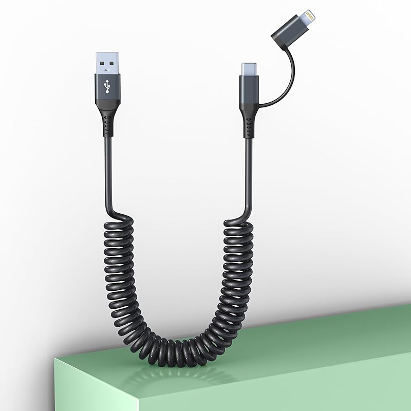 Кабель USB-C и Lightning 2-в-1, быстрая зарядка, синхронизация данных, сила тока 3 А, совместимость с Apple CarPlay и Android Auto, тип катушки Lightning для iPhone 15 Plus 14 13
Кабель USB-C и Lightning 2-в-1, быстрая зарядка, синхронизация данных, сила тока 3 А, совместимость с Apple CarPlay и Android Auto, тип катушки Lightning для iPhone 15 Plus 14 13