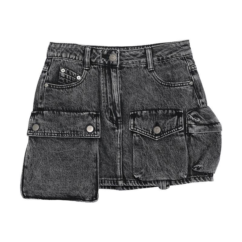 Tuogu Trend Women s Distressed Denim Cargo A-line Skirt - Anti-Exposure, Hip-Hugging, Sexy Summer Style S
Tuogu Trend Women s Distressed Denim Cargo A-line Skirt - Anti-Exposure, Hip-Hugging, Sexy Summer Style S