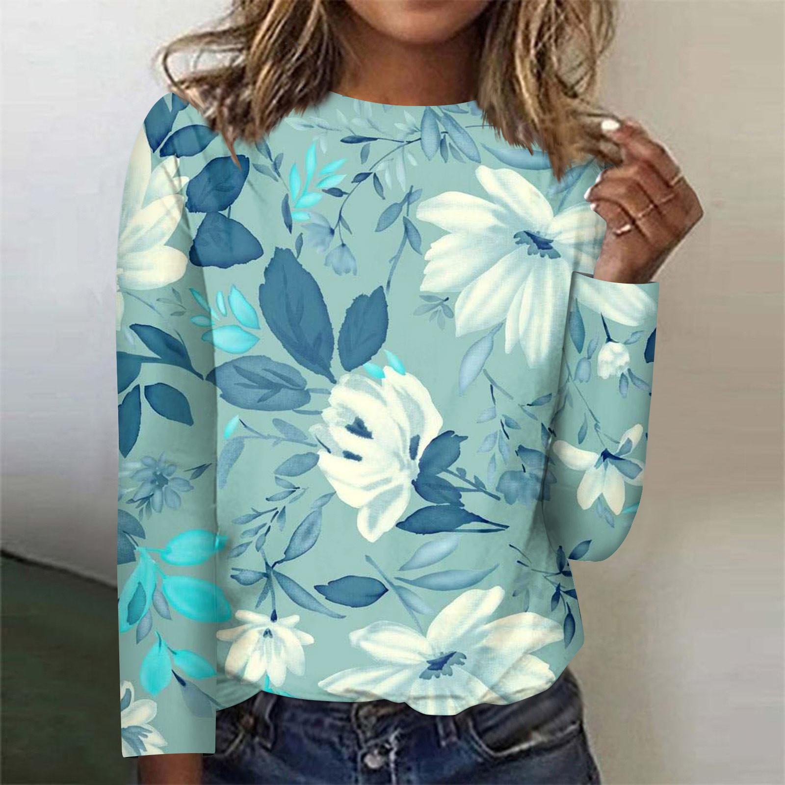 Women s Fashion Casual Printed Round Neck Long Sleeve Top Blouse XL
Women s Fashion Casual Printed Round Neck Long Sleeve Top Blouse XL
