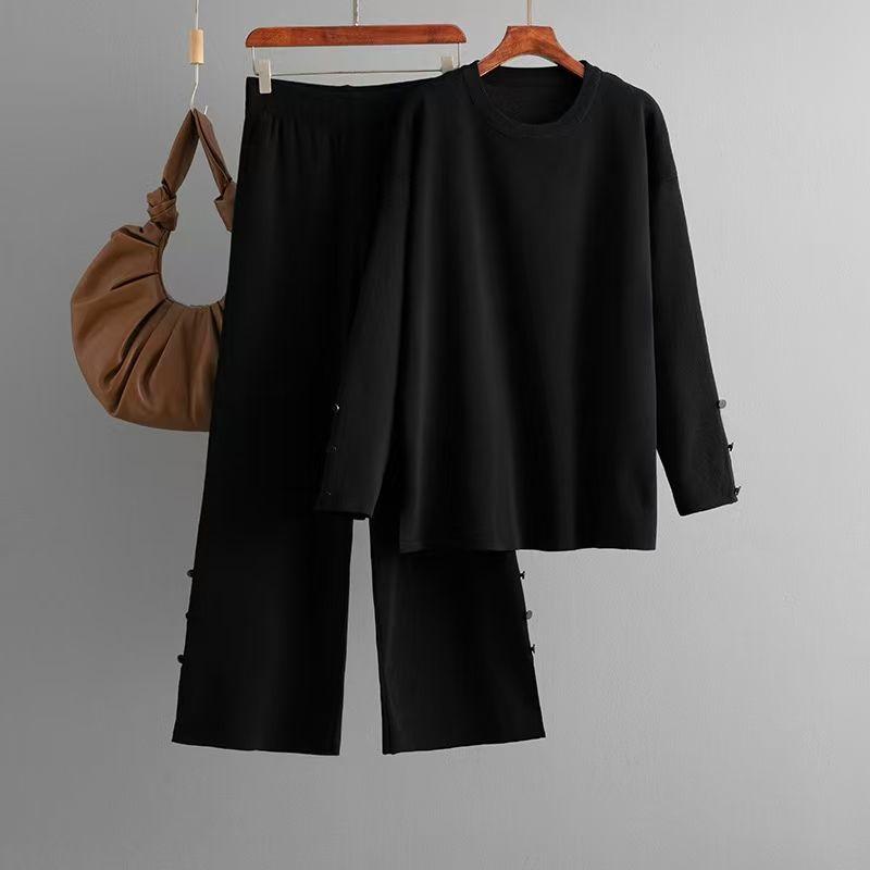 Fashion Wind New Arrival Fashion Knitted Loose Top and Trousers Suit Knitted Top and Pants Set Black One size
Fashion Wind New Arrival Fashion Knitted Loose Top and Trousers Suit Knitted Top and Pants Set Black One size