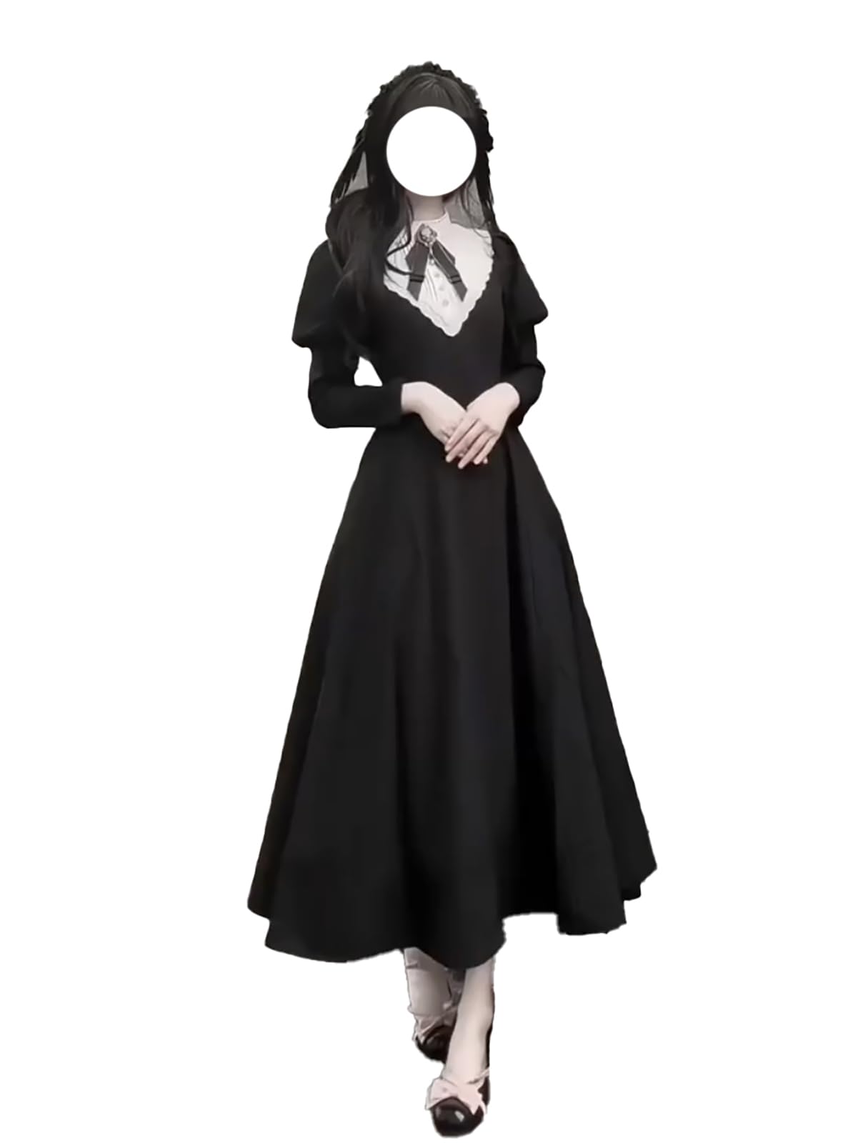MODKOKU Gothic Lolita Dress, Women s, Detachable Sleeves, Ribbon, Lace Dress, Ruffles, Long, Gothic Lolita Dress, Dreamy Cute, French, Girly Style, Ha
MODKOKU Gothic Lolita Dress, Women s, Detachable Sleeves, Ribbon, Lace Dress, Ruffles, Long, Gothic Lolita Dress, Dreamy Cute, French, Girly Style, Ha