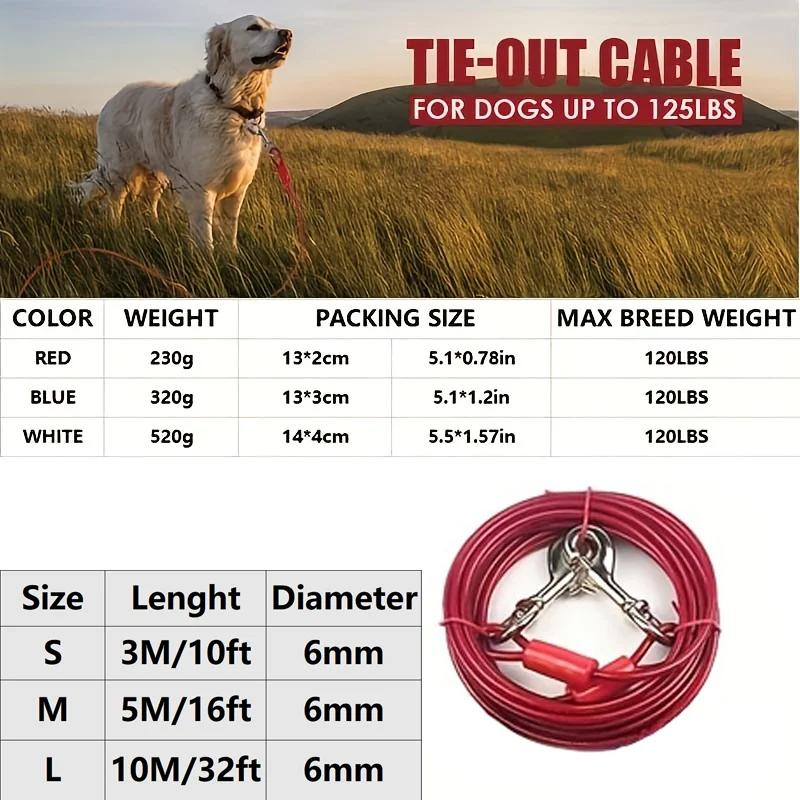3M/5M/10M Metal Pet Leashes For Two Dogs Anti-Bite Tie Out Cable Outdoor Lead Belt Dog Double Head Leash For Large Dog 3m синий
3M/5M/10M Metal Pet Leashes For Two Dogs Anti-Bite Tie Out Cable Outdoor Lead Belt Dog Double Head Leash For Large Dog 3m синий