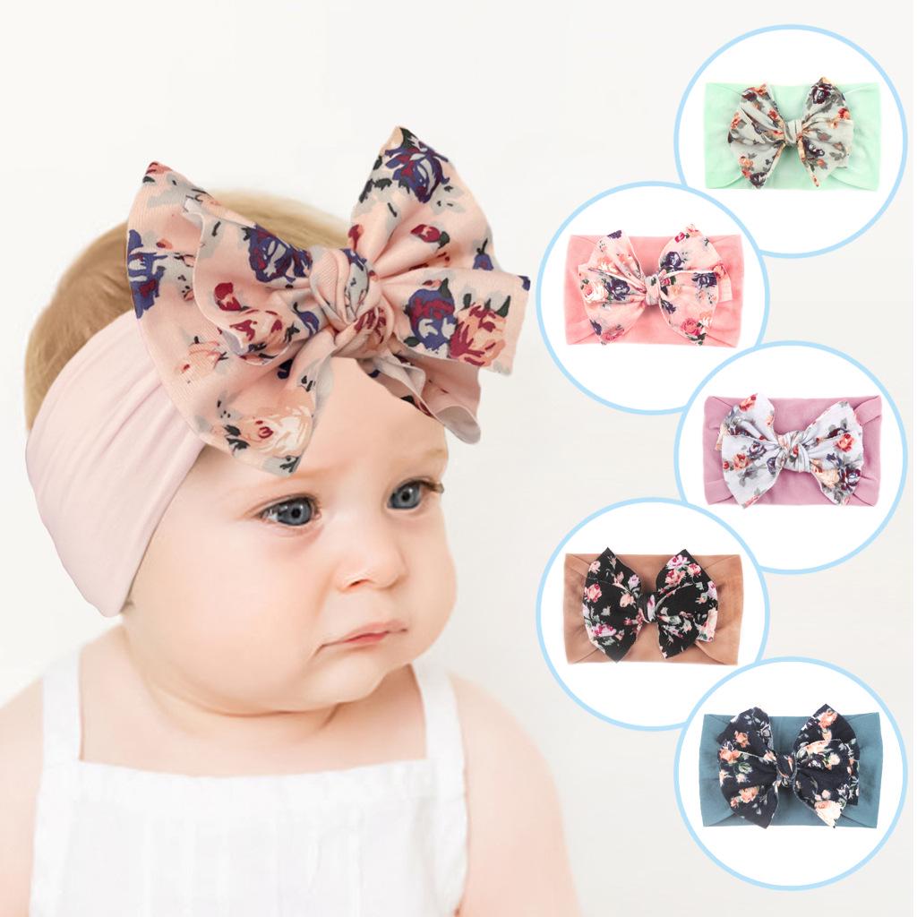 European & American Bohemian Style Baby Bow Headband - Soft Nylon, Printed Design Hair Accessory
European & American Bohemian Style Baby Bow Headband - Soft Nylon, Printed Design Hair Accessory