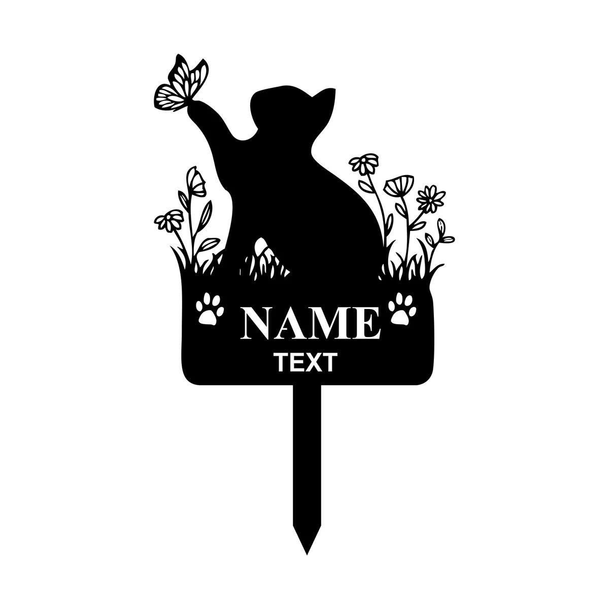 Personalized Cat Memorial Garden Stake, Metal Spring Cat with Butterfly Grave Marker, Custom Pet Loss Gift
Personalized Cat Memorial Garden Stake, Metal Spring Cat with Butterfly Grave Marker, Custom Pet Loss Gift