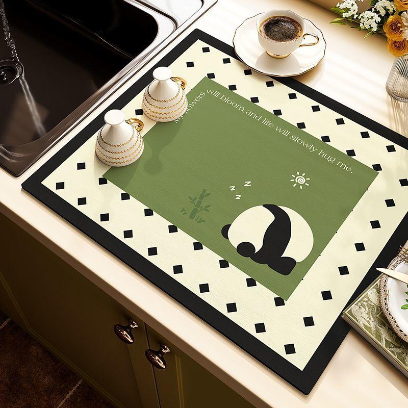 Soft Diatom Mud Kitchen Countertop Drain Mat Simple Household Tableware Bowl Absorbent Mat Bar Desk Protective Mat 40X60cm 15.7X23.6in
Soft Diatom Mud Kitchen Countertop Drain Mat Simple Household Tableware Bowl Absorbent Mat Bar Desk Protective Mat 40X60cm 15.7X23.6in