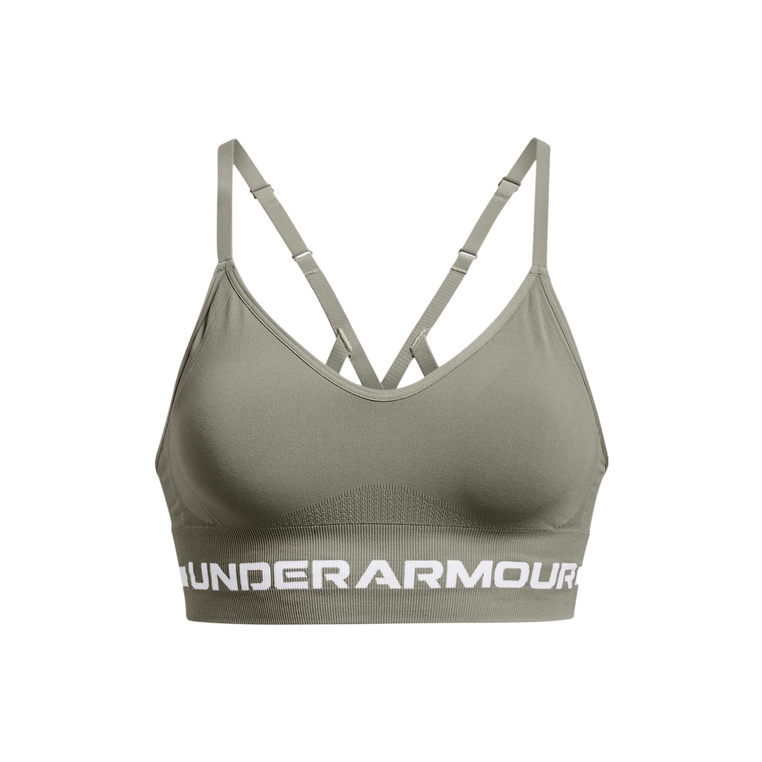 Under Armour Seamless Long Letter Print Low Impact Sports Bra Women Sports Bra Green 1357719-504 L
Under Armour Seamless Long Letter Print Low Impact Sports Bra Women Sports Bra Green 1357719-504 L