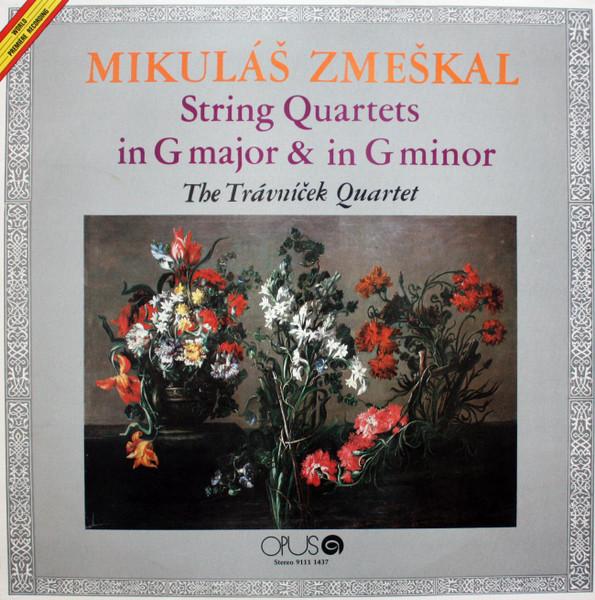 LP Record MIKUL ZMEKAL THE TRVNEK QUA String Quartets In G Major In G M 91111437 OPUS 1985 Czechoslov Classical Used
LP Record MIKUL ZMEKAL THE TRVNEK QUA String Quartets In G Major In G M 91111437 OPUS 1985 Czechoslov Classical Used