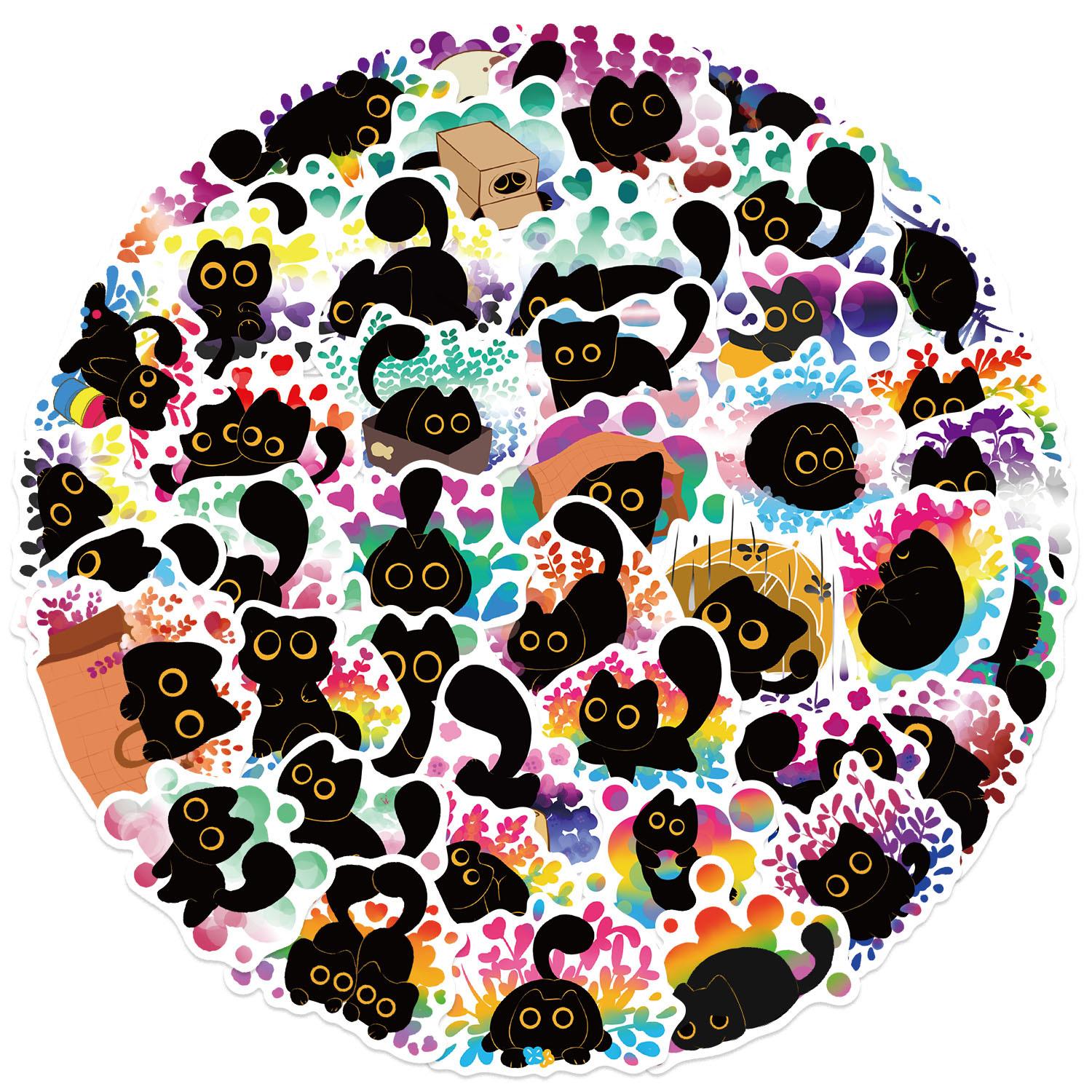 50pcs Cute Black Cat Animals Cartoon Graffiti Stickers Phone Guitar Laptop Notebook Suitcase Cup Waterproof Sticker Kids Toy
50pcs Cute Black Cat Animals Cartoon Graffiti Stickers Phone Guitar Laptop Notebook Suitcase Cup Waterproof Sticker Kids Toy