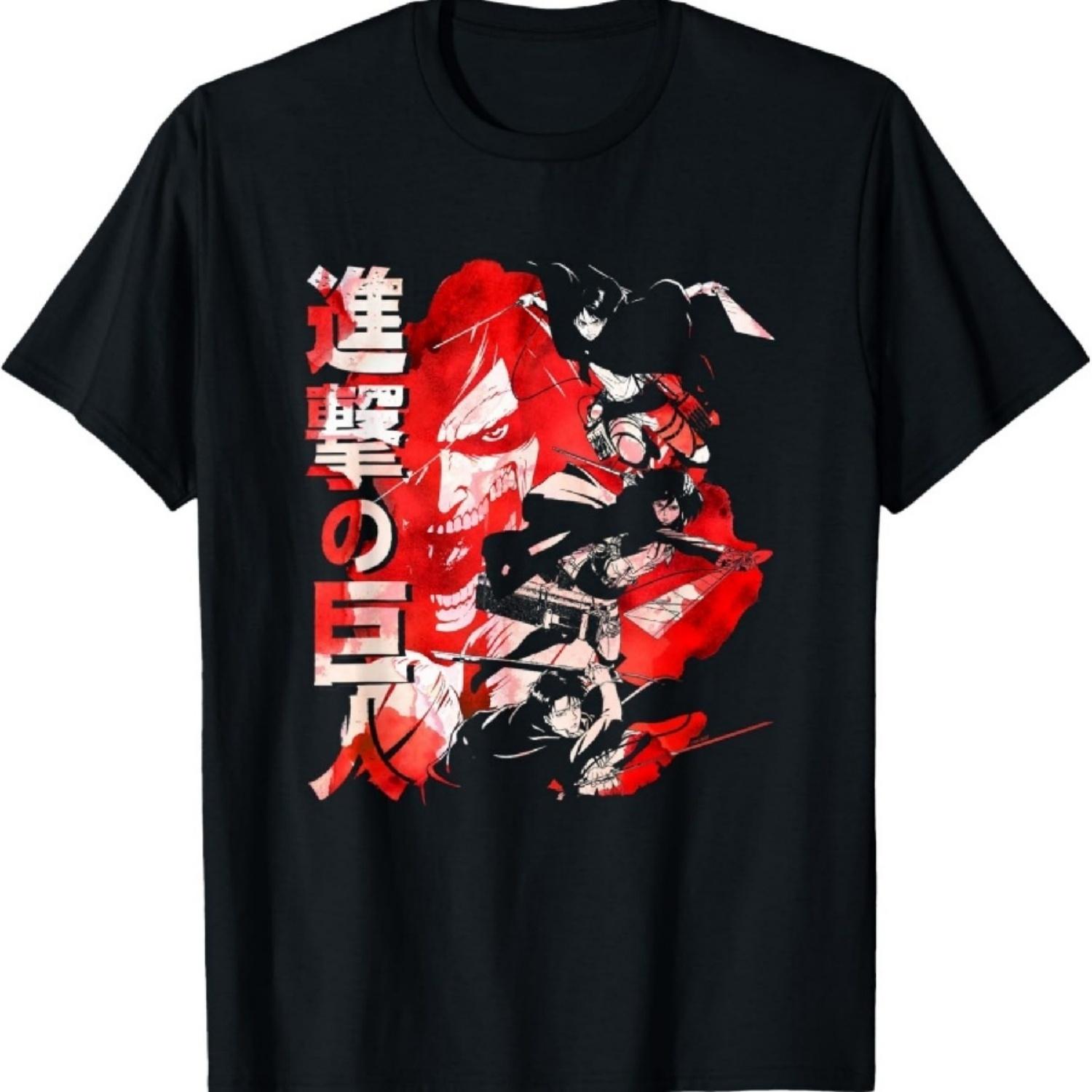 Аниме-футболка с акварельным коллажем XXXXXL чёрный
Аниме-футболка с акварельным коллажем XXXXXL чёрный