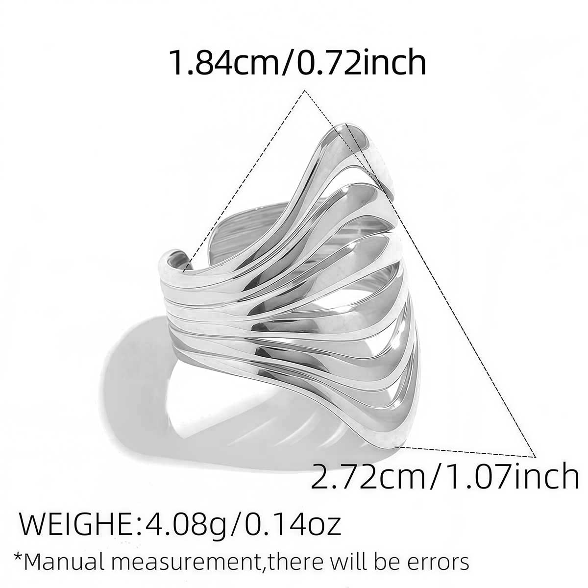 Stainless Steel Chunky Wide Rings For Women Vintage 18K Gold Plated Geometric Open Finger Ring Fashion Minimalist Zircon Gift
Stainless Steel Chunky Wide Rings For Women Vintage 18K Gold Plated Geometric Open Finger Ring Fashion Minimalist Zircon Gift