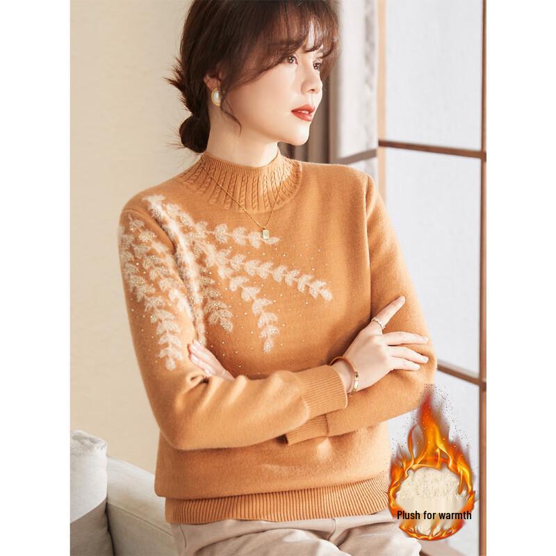Women s Winter Plush Knit Semi-High Collar Thermal Top 3XL
Women s Winter Plush Knit Semi-High Collar Thermal Top 3XL