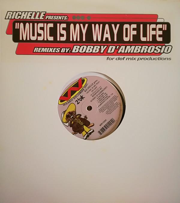 12inch Record RICHELLE - Music Is My Way Of Life (Remixes) WR1294 Waako Records 1999 US Dance & Electronica Used
12inch Record RICHELLE - Music Is My Way Of Life (Remixes) WR1294 Waako Records 1999 US Dance & Electronica Used
