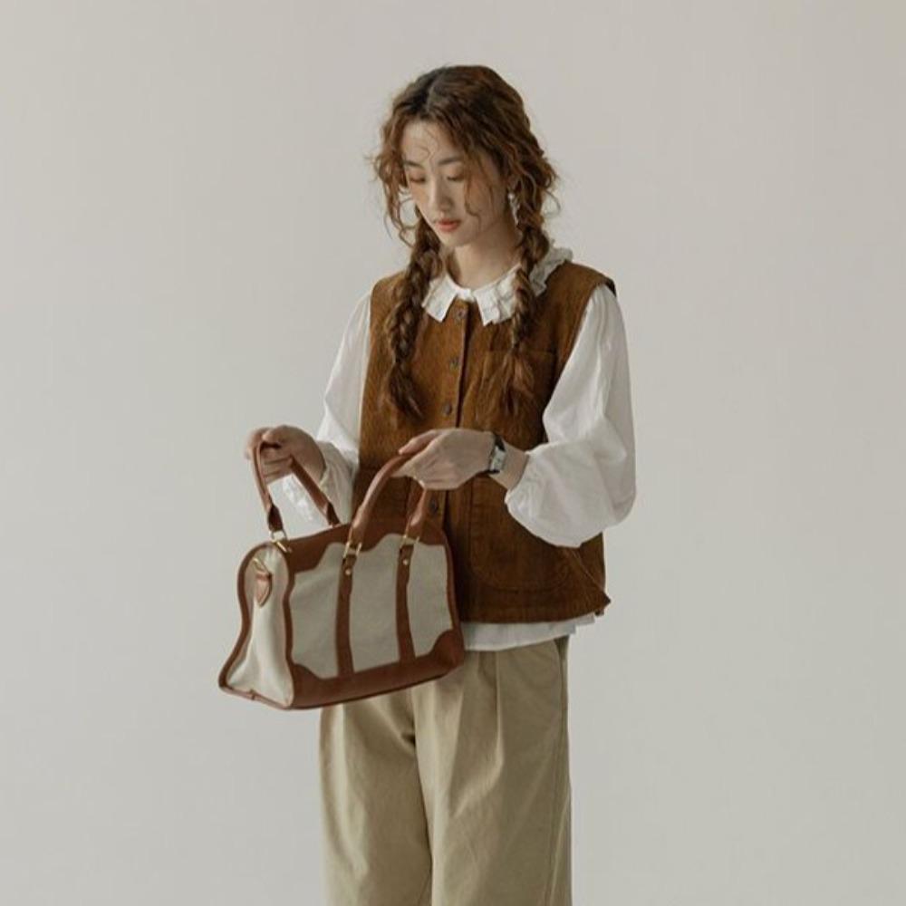 Brown Button-up Short Coats All Match Waistcoat Women Fashion Cropped Sleeveless Jacket Ladies L коричневий
Brown Button-up Short Coats All Match Waistcoat Women Fashion Cropped Sleeveless Jacket Ladies L коричневий