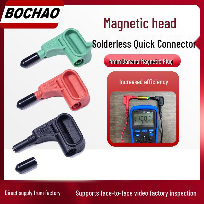 Universal Meter Magnetic Head - 4mm Banana Plug, Magnet Terminal, Solderless Battery Test.
Universal Meter Magnetic Head - 4mm Banana Plug, Magnet Terminal, Solderless Battery Test.