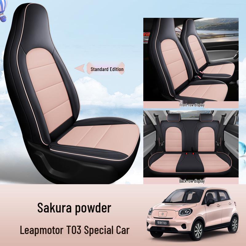 Leapmotor T03 Car Seat Cover: Full Surround, All-Season, Leather Cushion T03 Special
Leapmotor T03 Car Seat Cover: Full Surround, All-Season, Leather Cushion T03 Special