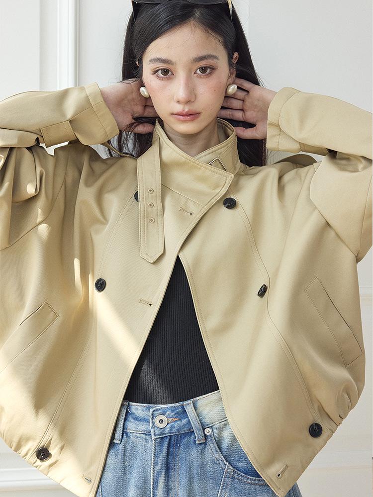 Shengdu Spring Versatile Stand Collar High-Density Cotton Oversized Jacket Trench Coat Large хакі
Shengdu Spring Versatile Stand Collar High-Density Cotton Oversized Jacket Trench Coat Large хакі