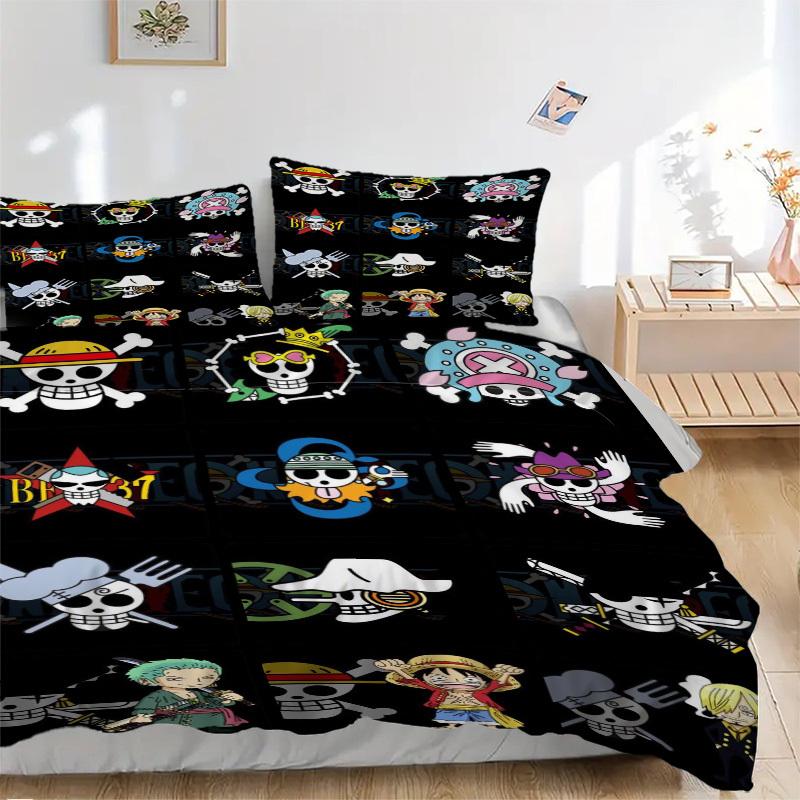 One Piece Straw Hats Symbols Bedding Set - 3 Piece Comforter Cover Gift for Bedroom,Includes No InsertB170 135x200cm
One Piece Straw Hats Symbols Bedding Set - 3 Piece Comforter Cover Gift for Bedroom,Includes No InsertB170 135x200cm