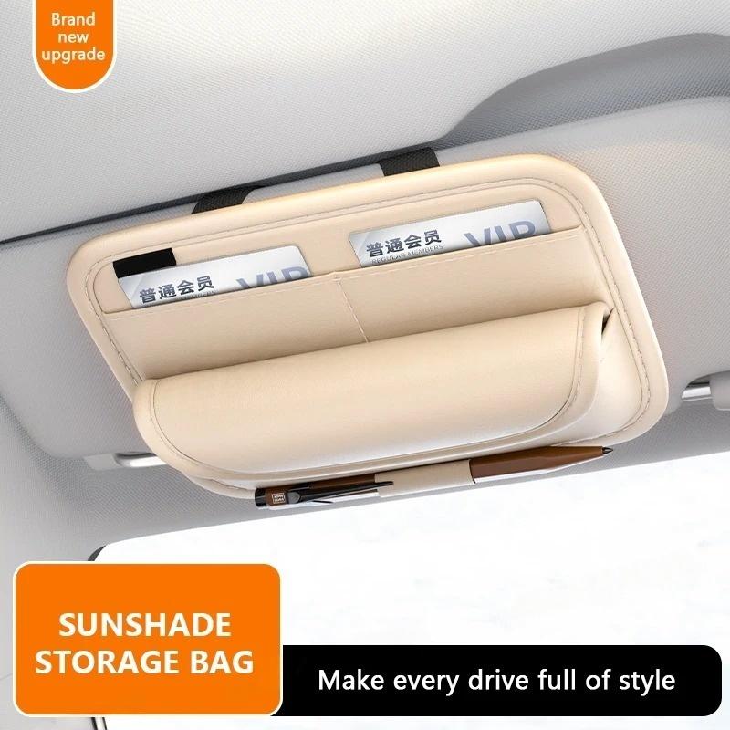 Car Sunshade Glasses Bag Pu Leather Auto Sun Visor Card Organizer Wear-resistant Sunglasses Storage Bag Accessories
Car Sunshade Glasses Bag Pu Leather Auto Sun Visor Card Organizer Wear-resistant Sunglasses Storage Bag Accessories