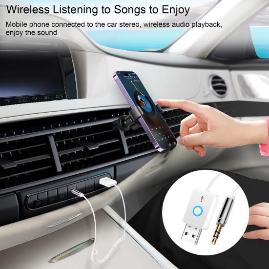 Bluetooth-совместимый аудиоприемник, стабильная передача, Plug-Play, двойной выход, AUX USB, автомобильный аудиоадаптер, беспроводной беспроводной адаптер
Bluetooth-совместимый аудиоприемник, стабильная передача, Plug-Play, двойной выход, AUX USB, автомобильный аудиоадаптер, беспроводной беспроводной адаптер