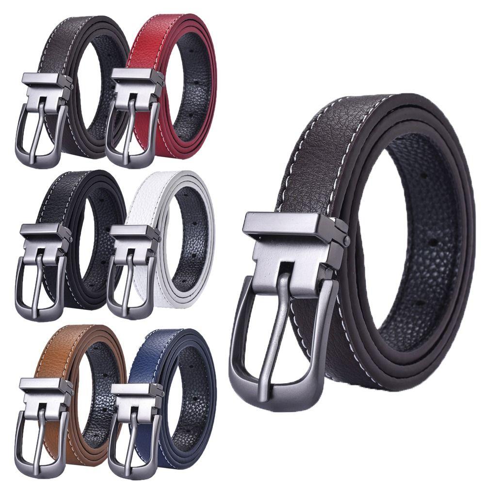 Retro Casual Children Leather Belt Pin Buckle Waistband Trouser Dress Belts Thin Waist Strap чорний
Retro Casual Children Leather Belt Pin Buckle Waistband Trouser Dress Belts Thin Waist Strap чорний