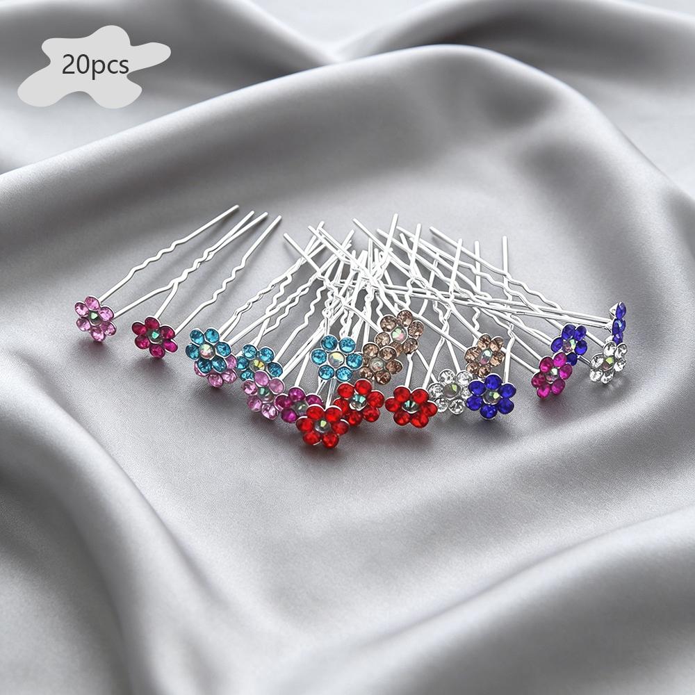 20Pcs Multicolor Flower Rhinestone Hair Pins Set Silver-Tone Crystal Floral Hair Sticks Elegant Bridal Hair Accessories Weddings
20Pcs Multicolor Flower Rhinestone Hair Pins Set Silver-Tone Crystal Floral Hair Sticks Elegant Bridal Hair Accessories Weddings