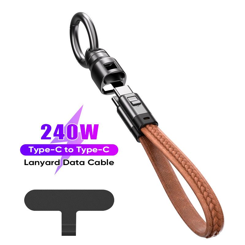 Portable Keychain Usb C Charger Cable Short 240W 5A Fast Charging Cord Type C Short Charging Cable For Phone Macbook Android коричневий
Portable Keychain Usb C Charger Cable Short 240W 5A Fast Charging Cord Type C Short Charging Cable For Phone Macbook Android коричневий