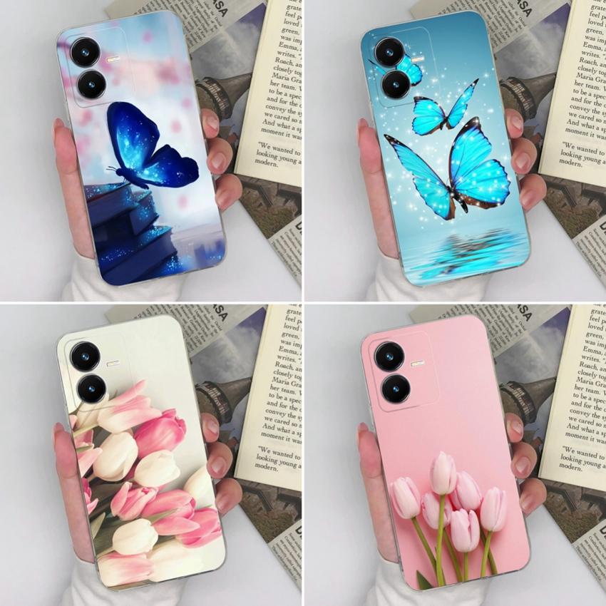 Для Vivo Y22S Y27 Y33 Y35 Y36 Y37 Чехлы для телефона Красивые узоры с синими бабочками Защита объектива Прозрачный силиконовый противоударный чехол Для корпуса Vivo Vivo Y22s
Для Vivo Y22S Y27 Y33 Y35 Y36 Y37 Чехлы для телефона Красивые узоры с синими бабочками Защита объектива Прозрачный силиконовый противоударный чехол Для корпуса Vivo Vivo Y22s