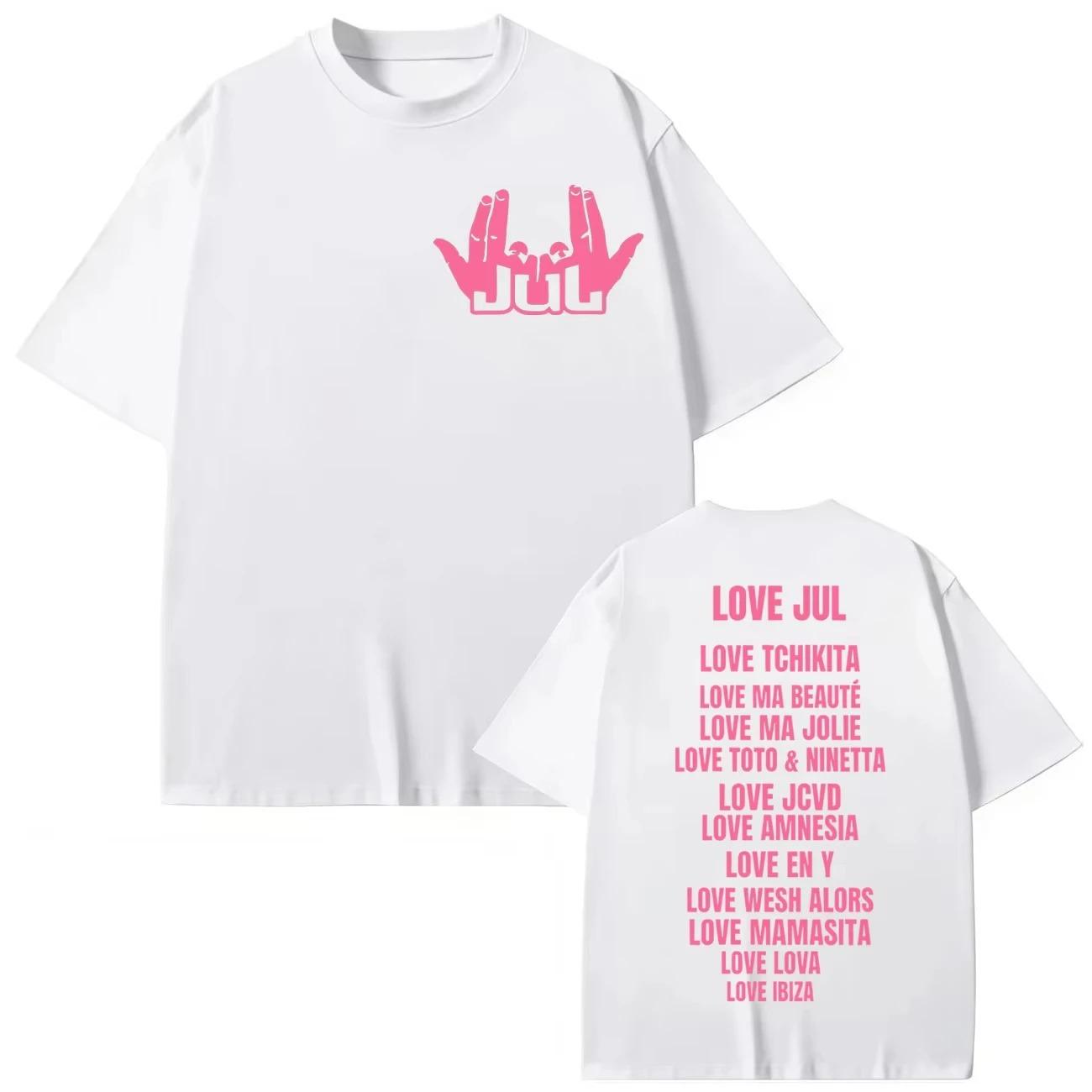 France Rapper Jul Merch Tshirt Harajuku Hip Hop Pop Music Tees Short Sleeve Tshirts Men Women high quality Short Sleeves Casual S
France Rapper Jul Merch Tshirt Harajuku Hip Hop Pop Music Tees Short Sleeve Tshirts Men Women high quality Short Sleeves Casual S
