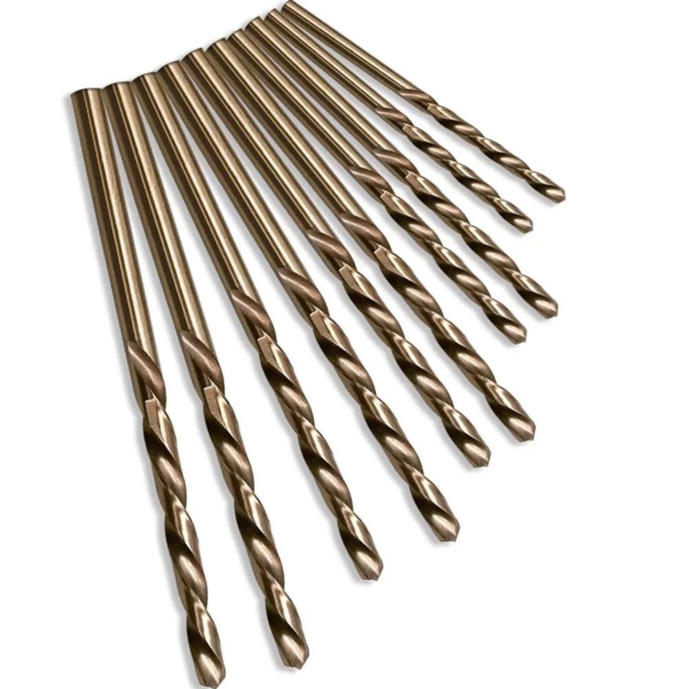10pcs Titanium Coated Cobalt Drill Bits HSS High Speed Steel Drill Bits Set Hole Cutter Power Tools For Metal Stainless Steel CHINA
10pcs Titanium Coated Cobalt Drill Bits HSS High Speed Steel Drill Bits Set Hole Cutter Power Tools For Metal Stainless Steel CHINA