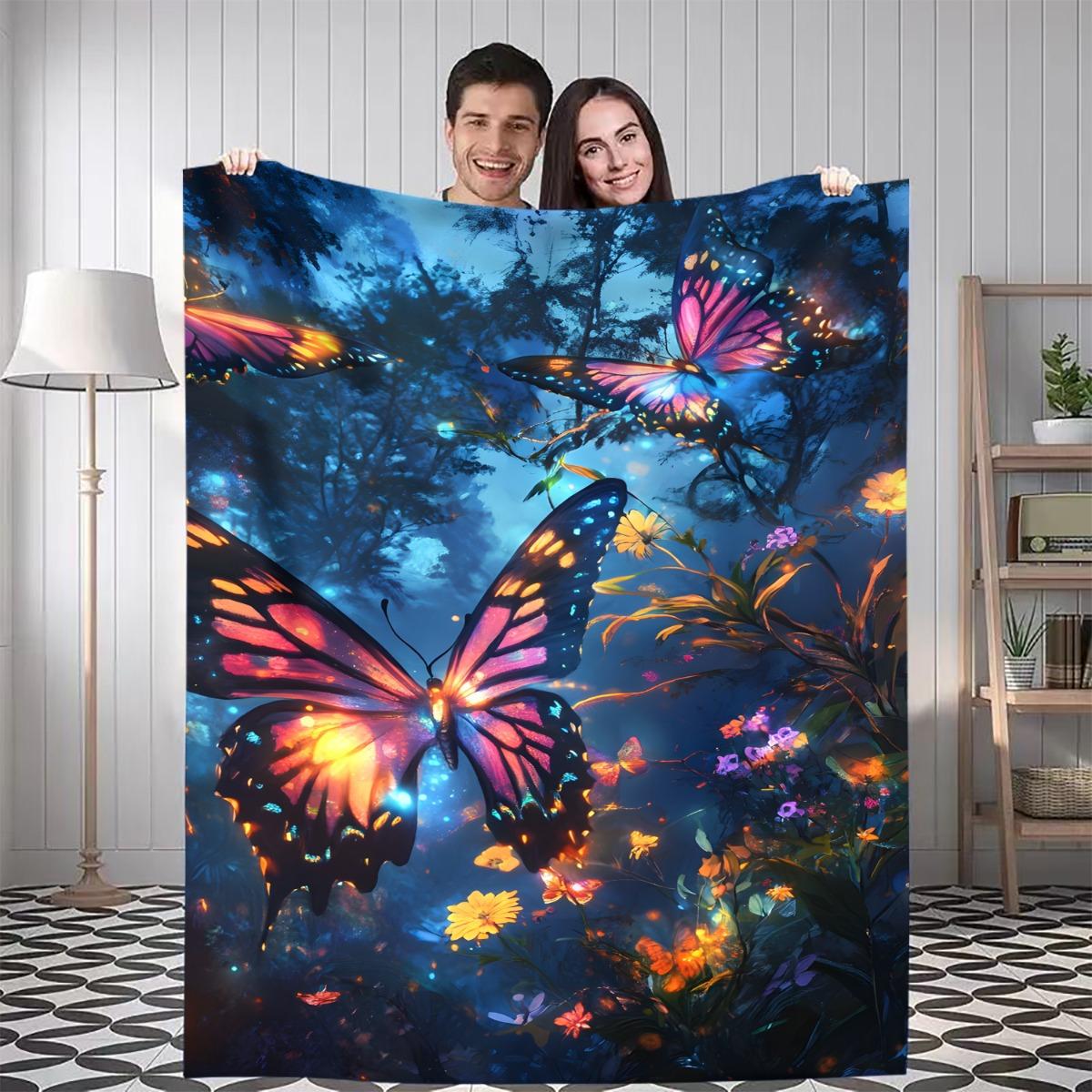 1pc Dream Butterfly Digital Printed Design Blanket - All-Season Soft Flannel Throw with Vibrant Butterfly & Floral Patterns 75x90cm28x35in
1pc Dream Butterfly Digital Printed Design Blanket - All-Season Soft Flannel Throw with Vibrant Butterfly & Floral Patterns 75x90cm28x35in